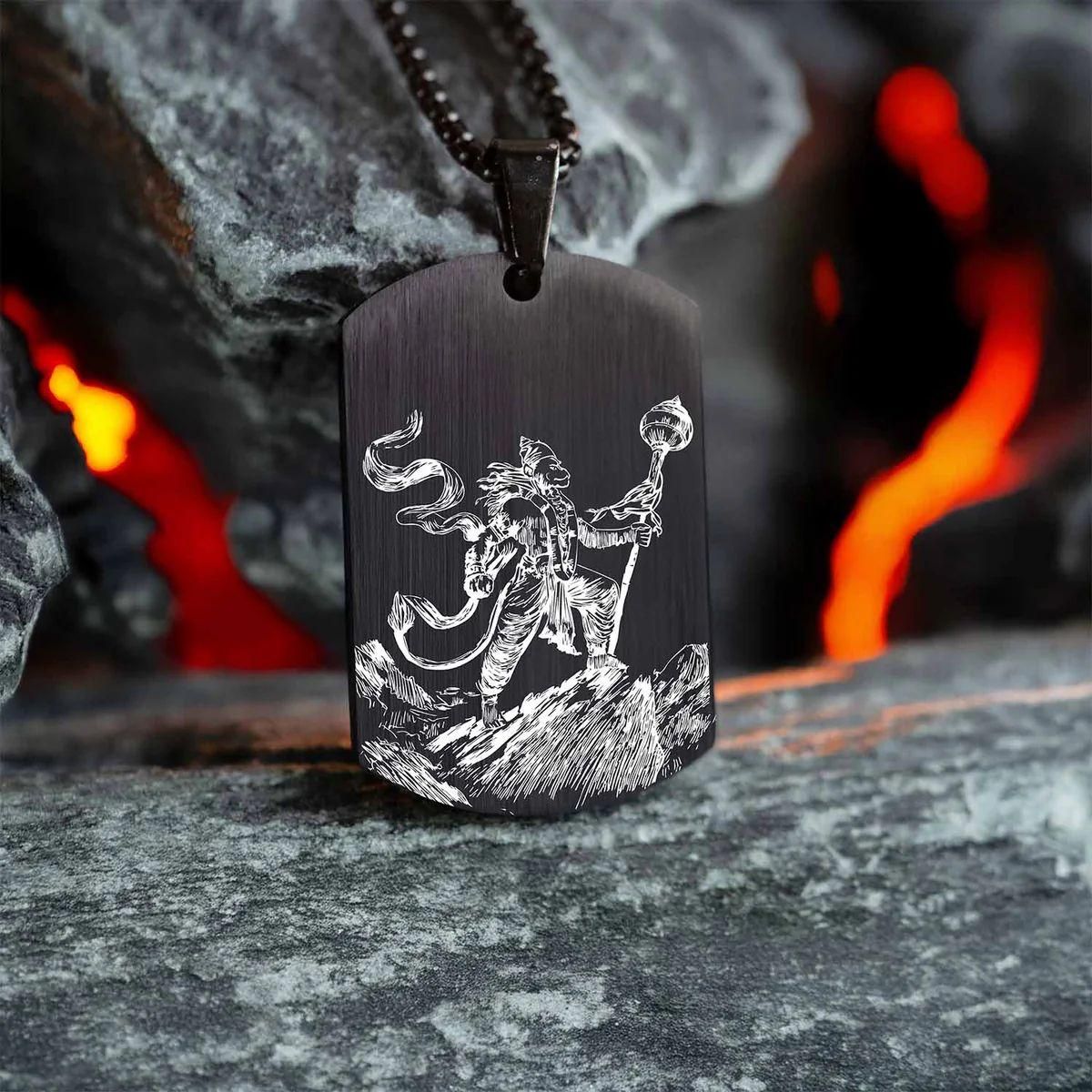 Protector Hanuman Pendant with Chain