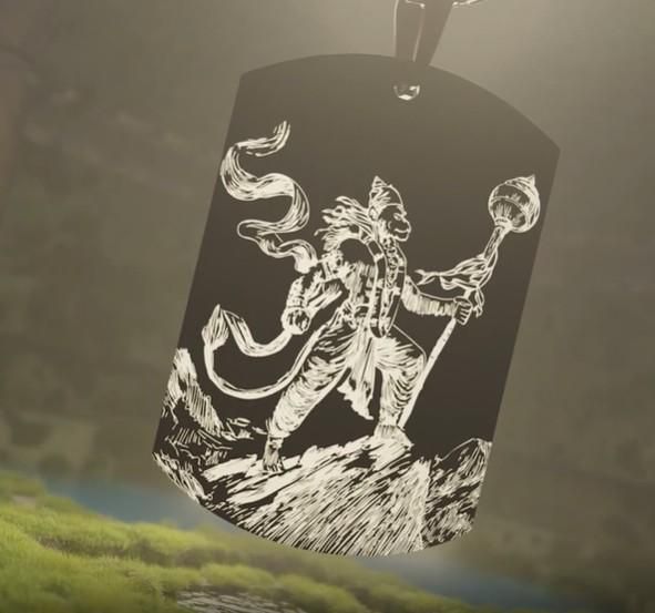 Protector Hanuman Pendant with Chain